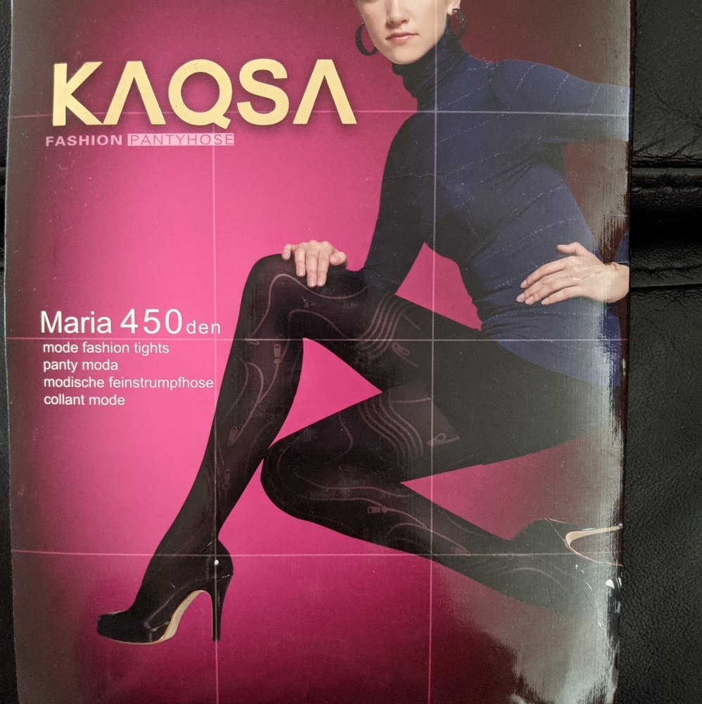 Brand new Black tights with pattern